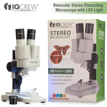 AmScope Kids Stereo Microscope - 10X-20X with LED Light