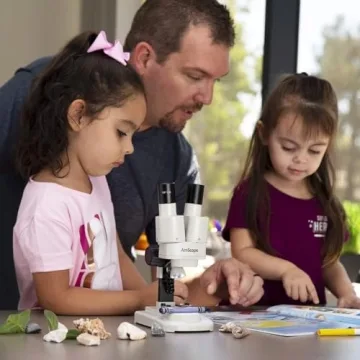 AmScope Kids Stereo Microscope - 10X-20X with LED Light