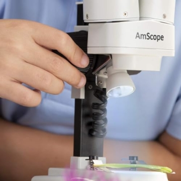 AmScope Kids Stereo Microscope - 10X-20X with LED Light