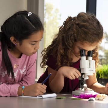 AmScope Kids Stereo Microscope - 10X-20X with LED Light