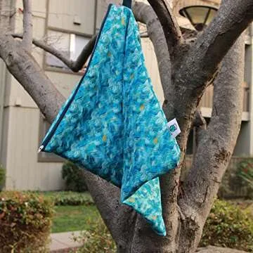 Planet Wise Large Wet Bag | Reusable Wet Bag for Swimsuit, Dirty Diapers, Beach Trips, Or Even Muddy Shoes | Leak Proof Zipper Bag with Snap Handle | 17" x 21", Holds 15 Cloth Diapers (Jelly Jubilee)