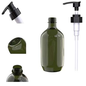 2 PCS 10 OZ Pump Bottle Plastic Pump Lotion Dispenser Empty Bottles Refillable Plastic Containers for Shampoo Lotion Body Wash, Creams, Moisturizer, Massage Oil, Multicolor