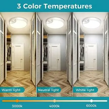 Rechargeable Motion Sensor Ceiling Light with Remote
