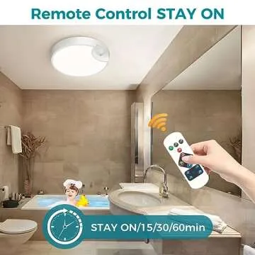 Rechargeable Motion Sensor Ceiling Light with Remote