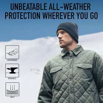 Rothco Deluxe Fine Knit Watch Cap – Warm Beanie Hat for Winter Activities and Outdoor Adventures (US, Alpha, One Size, Foliage Green)