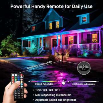 USTELLAR 4 Pack 25W RGB LED Flood Light 250W Equiv. Color Changing Floodlights, Warm White 2700K IP66 Colored Spotlight Stage Party Uplighting Indoor Outdoor Uplights for Event Wedding Halloween Light