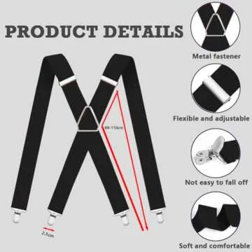 WOXVM Adjustable Suspenders for All Occasions