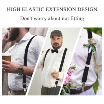 WOXVM Adjustable Suspenders for All Occasions