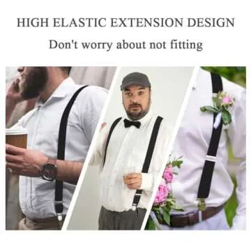WOXVM Adjustable Suspenders for All Occasions