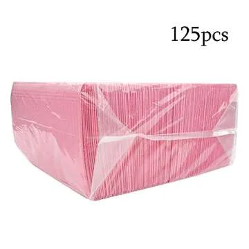 myaokue-up 125 Pieces Disposable Dental Bibs Sheets Cloths,3 Ply Dental Pads,Tattoo Piercing Table Covers Clean Pad Waterproof Napkins & Dental Napkin (size 13'' x 18' (Pink)