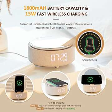 COLSUR 6-in-1 Wireless Charger Gift for Women
