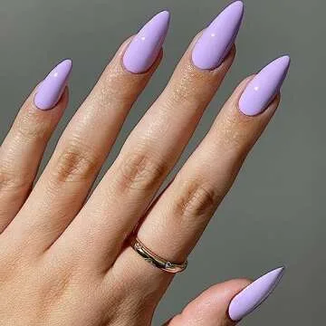 KXAMELIE Light Purple Almond Shaped Press on Nails