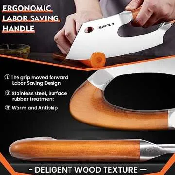 ROCOCO Meat Cleaver Chef Knife for Effortless Cooking