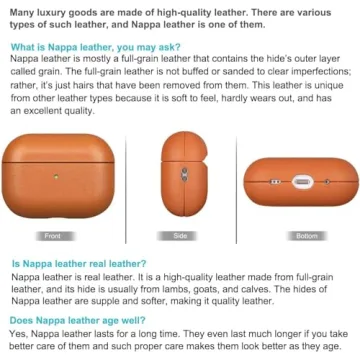 Lopie Leather Case for AirPods Pro 3 - Elegant & Protective