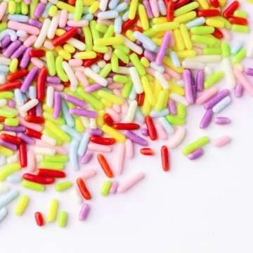 Sweets Indeed Natural Rainbow Edible Sprinkle Mix for Baking