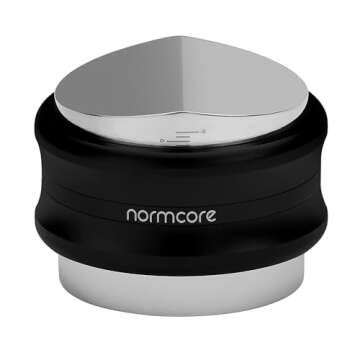 Normcore 2-in-1 Coffee Distributor & Tamper, Dual-Head Espresso Leveler with Built-in Spring Adjustable Depth, Fits 58mm Portafilter for Baristas and Home Use