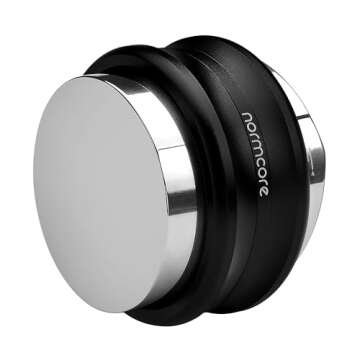 Normcore 2-in-1 Coffee Distributor & Tamper, Dual-Head Espresso Leveler with Built-in Spring Adjustable Depth, Fits 58mm Portafilter for Baristas and Home Use