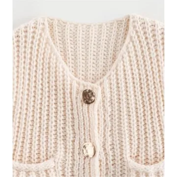 Keeliya Women's Style-Forward Sweater Vest with Buttons