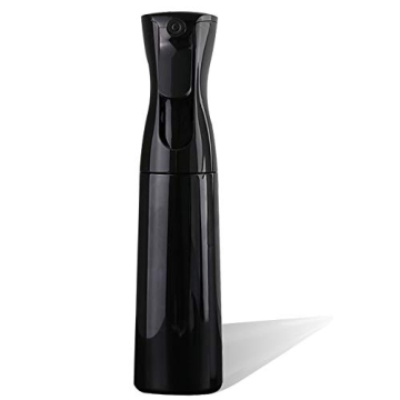 Black Hair Spray Water Bottle Continuous Pressurized 360 Fine Mist Sprayers Refillable Empty Plastic...