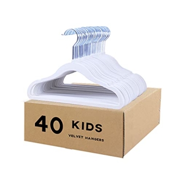 Veeyidd Kids Velvet Clothes Hangers for Toddlers