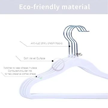 Veeyidd Kids Velvet Clothes Hangers for Toddlers