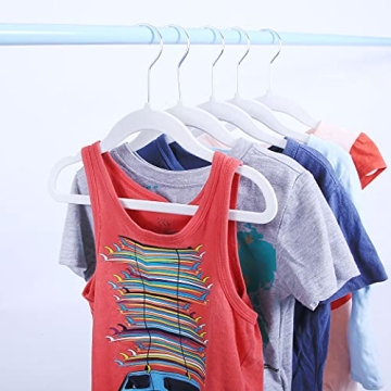 Veeyidd Kids Velvet Clothes Hangers for Toddlers