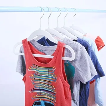 Veeyidd Kids Velvet Clothes Hangers for Toddlers