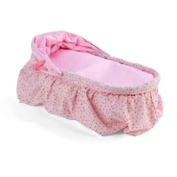 Folding Doll Cradle with Hood for 18-22 Inch Dolls