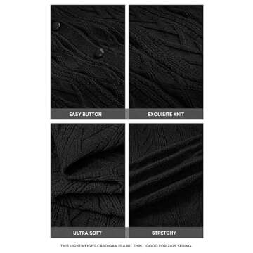 Arach&Cloz Womens 2024 Lightweight Button Down Long Sleeve Business Casual Clothes Crew Neck Soft Kn...