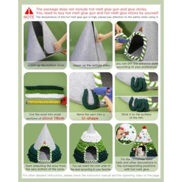 Christmas Clearance DIY Cat Tree Cat Beds for Indoor Cats Clearance, Cat Bed Cave, Felt Cat Nest, Indoor Cat House,Cat Gifts Dog Lover Gifts, 20 x 24 Inches