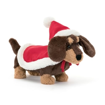 Jellycat Winter Warmer Otto Sausage Dog Stuffed Animal, 7.5 inches | Dogs & Puppies Plush Toy | Clas...
