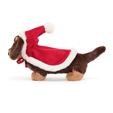 Jellycat Winter Warmer Otto Sausage Dog Plush Toy for Christmas