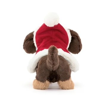 Jellycat Winter Warmer Otto Sausage Dog Plush Toy for Christmas