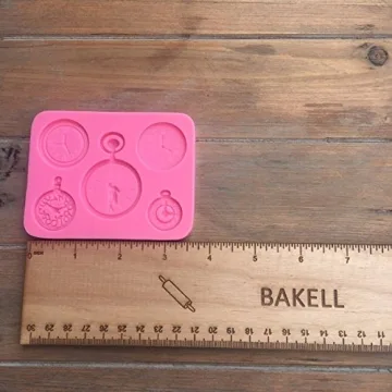 Pocket Watch and Clock Silicone Mold for Creative Baking