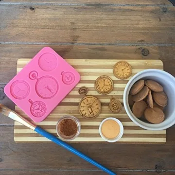 Pocket Watch and Clock Silicone Mold for Creative Baking