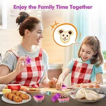 NPET Sandwich Cutter and Sealer 10 Pcs, Decruster Sandwich Maker for Uncrustables Peanut Butter and ...