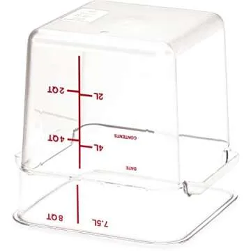 Carlisle Squares Square Food Storage Container - Perfect for Catering and Buffets