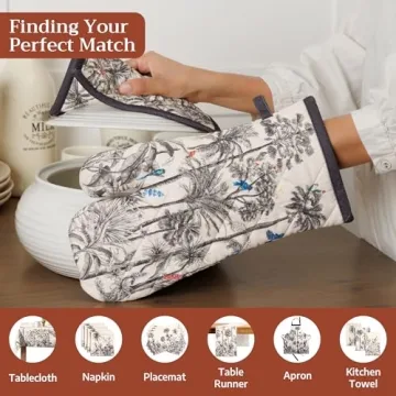 Maison d'Hermine Pot Holders Set Stylish Heat Resistant Potholders 8x8