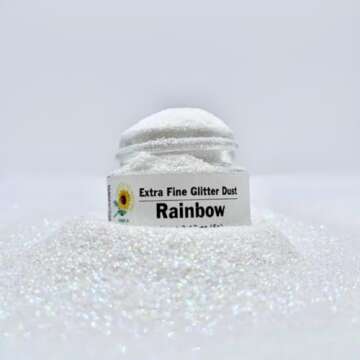 Iridescent Rainbow Glitter for Stunning Cake Decoration
