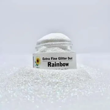 Iridescent Rainbow Glitter for Stunning Cake Decoration