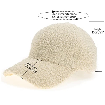 Lamb-Wool Baseball Cap for Winter Style and Warmth