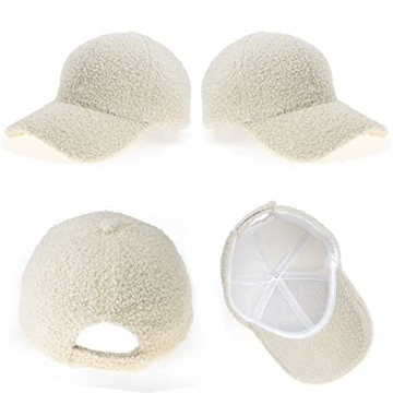 Lamb-Wool Baseball Cap for Winter Style and Warmth