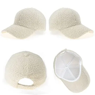 Lamb-Wool Baseball Cap for Winter Style and Warmth
