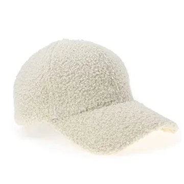 Lamb-Wool Baseball Cap for Winter Style and Warmth