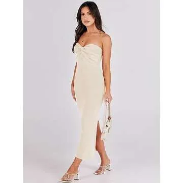 ANRABESS Women’s Strapless Bodycon Dress for Parties