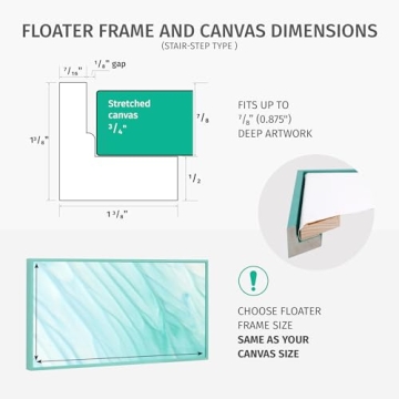 Pixy Canvas Floater Frame for Stunning Artwork Showcase