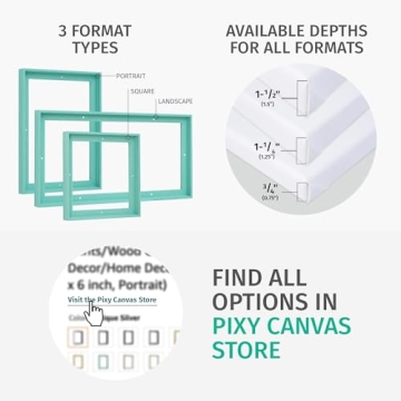 Pixy Canvas Floater Frame for Stunning Artwork Showcase