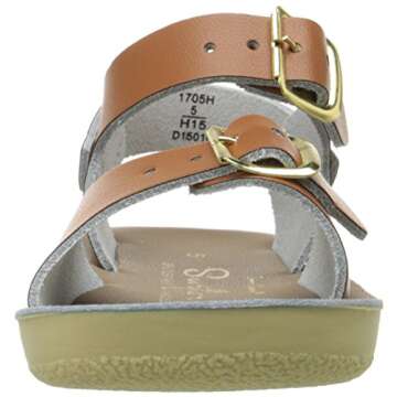 Salt Water Sandals by Hoy Shoe Sun-San-Surfer Sandal,Tan,8 M US Toddler