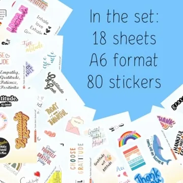 High-Quality BulbaCraft Gratitude Stickers for Everyone