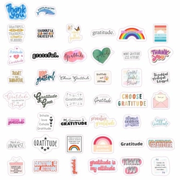 High-Quality BulbaCraft Gratitude Stickers for Everyone